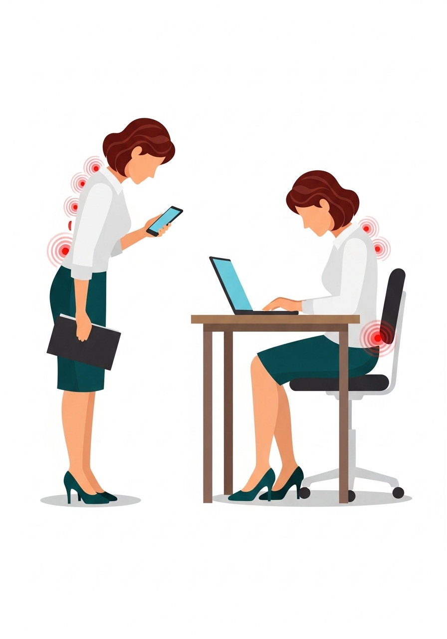 Colaborador levantando para pausa e hidratação durante o
                trabalho